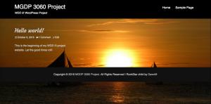 My CSS "tweaked" RockStar child theme Home Page