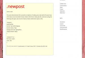 loop and css code successful results